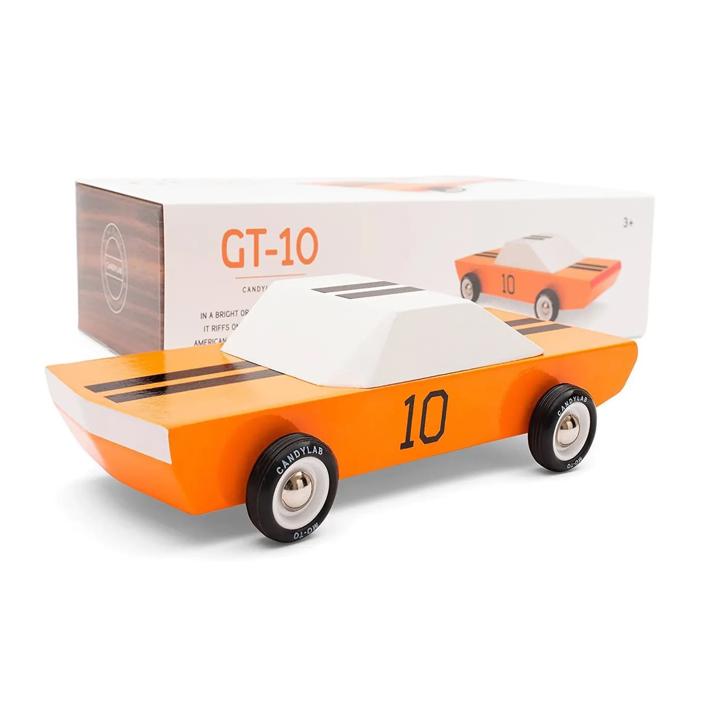 GT10 modern vintage wooden race car by Candylab Toys