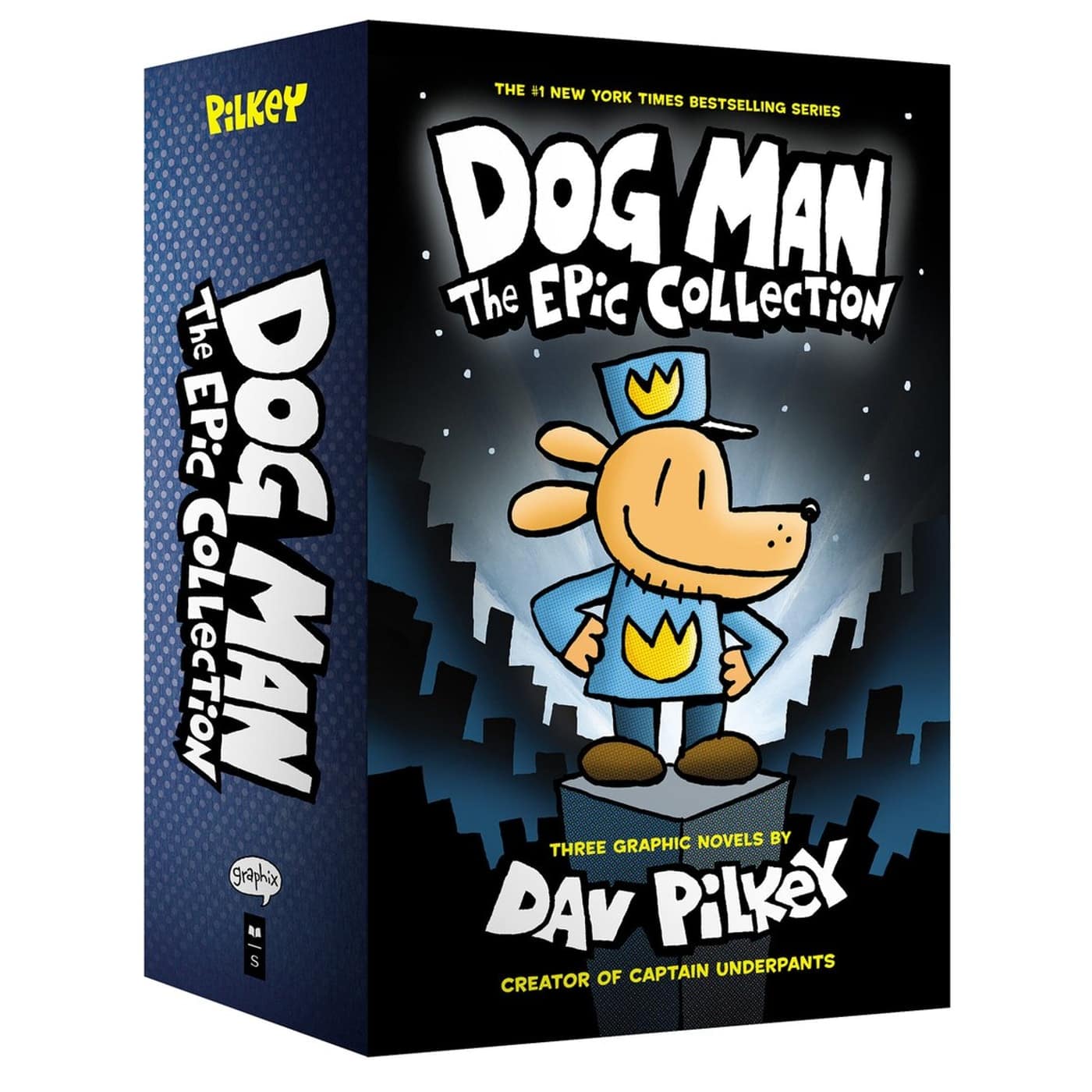Dog Man: The Epic Collection (books 1–3) by Dav Pilkey — boxed set