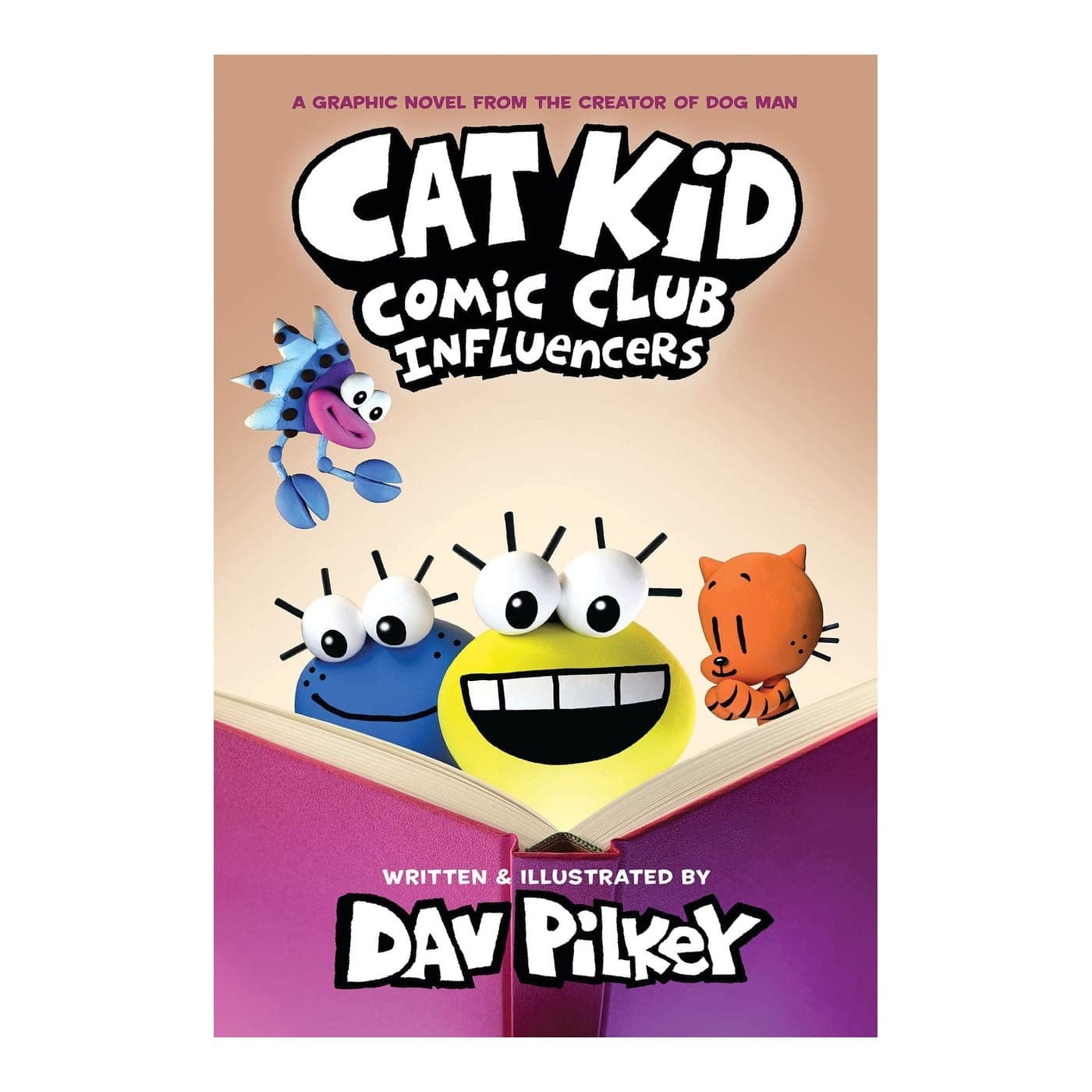 Influencers (Cat Kid Comic Club #5) by Dav Pilkey — book cover