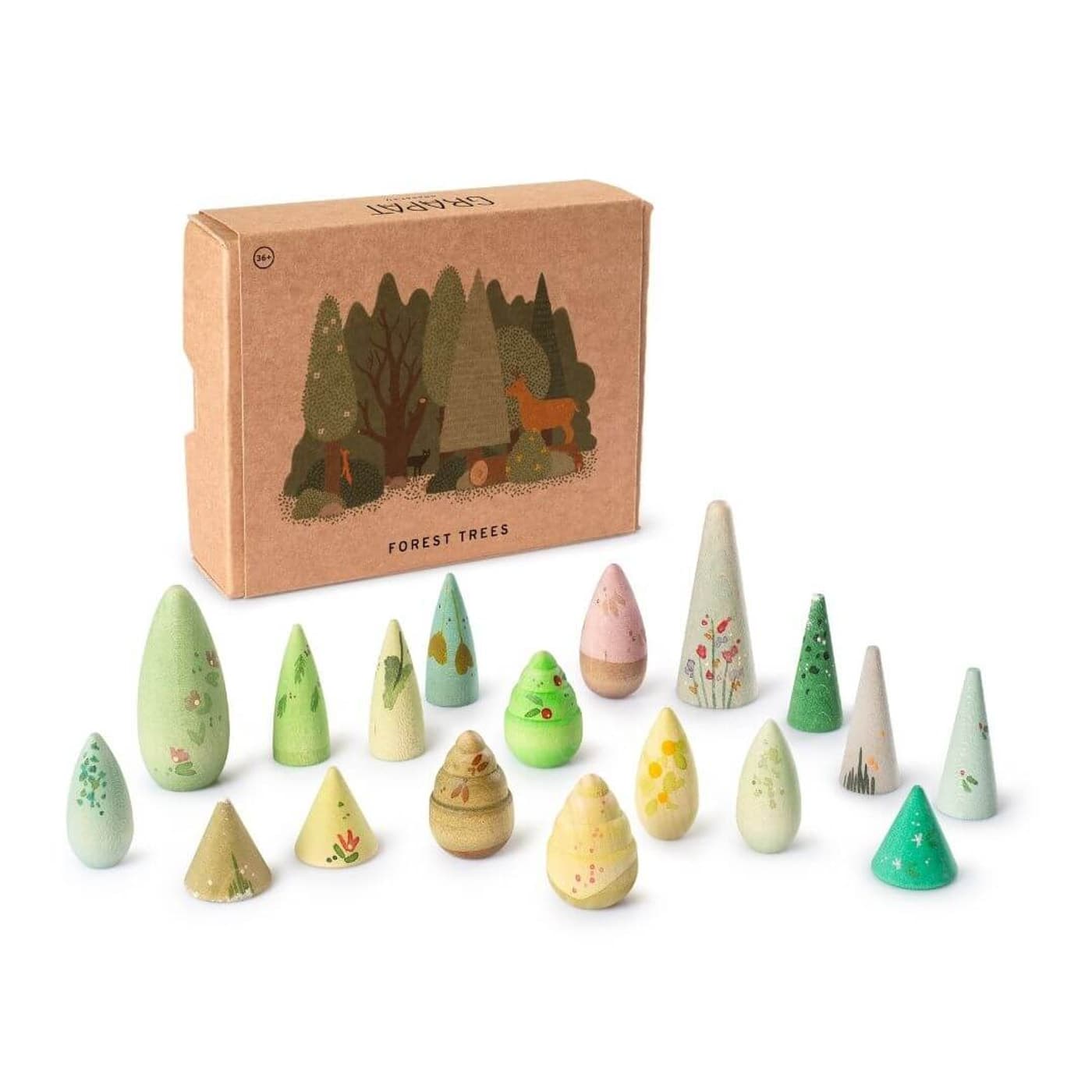Grapat Forest Tree wooden play set
