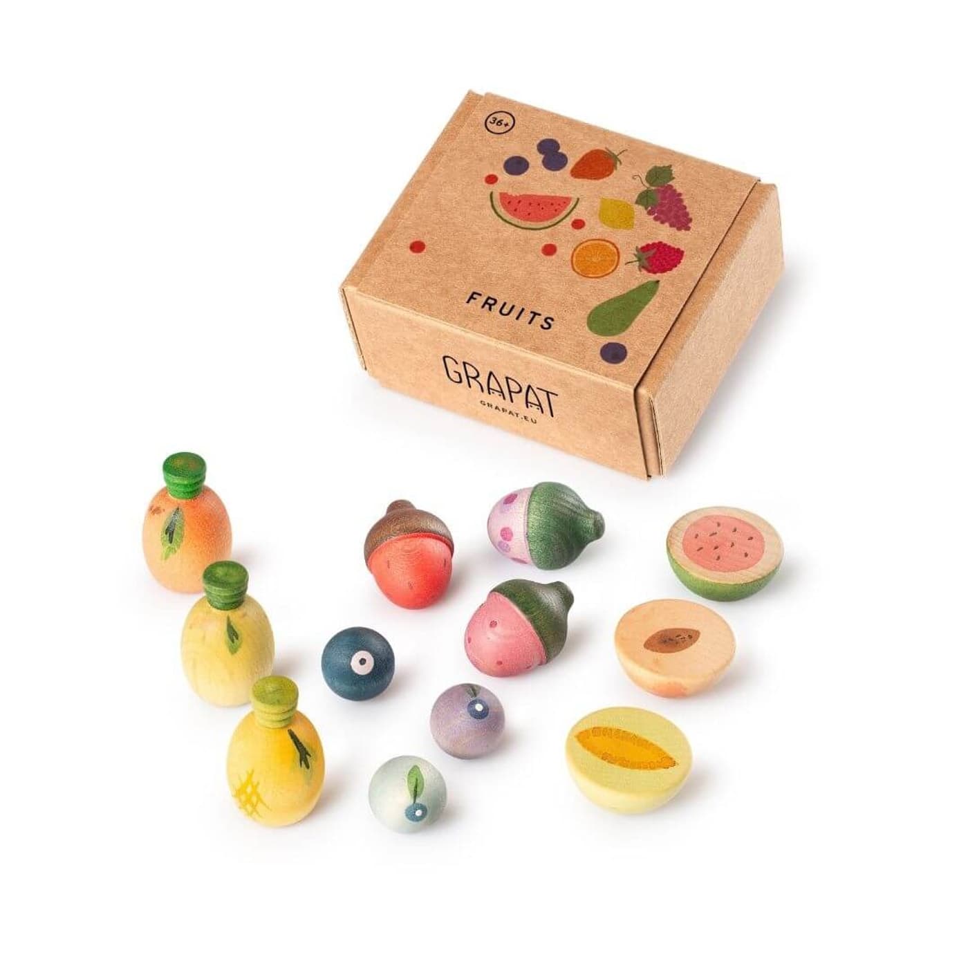 Grapat wooden fruit play set