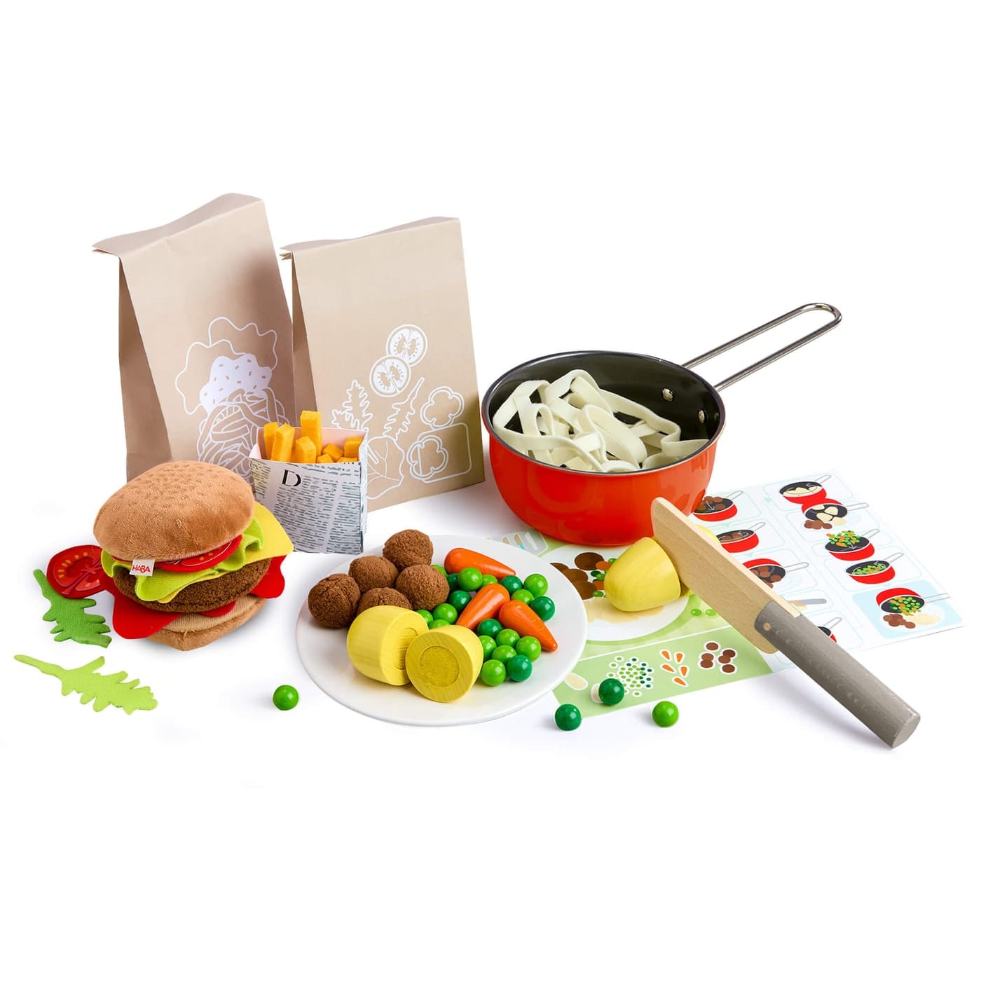 HABA Creative Play Fresh Box play food meal kit