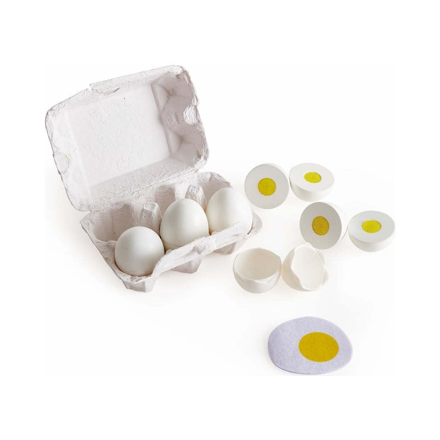 Hape wooden egg carton playset