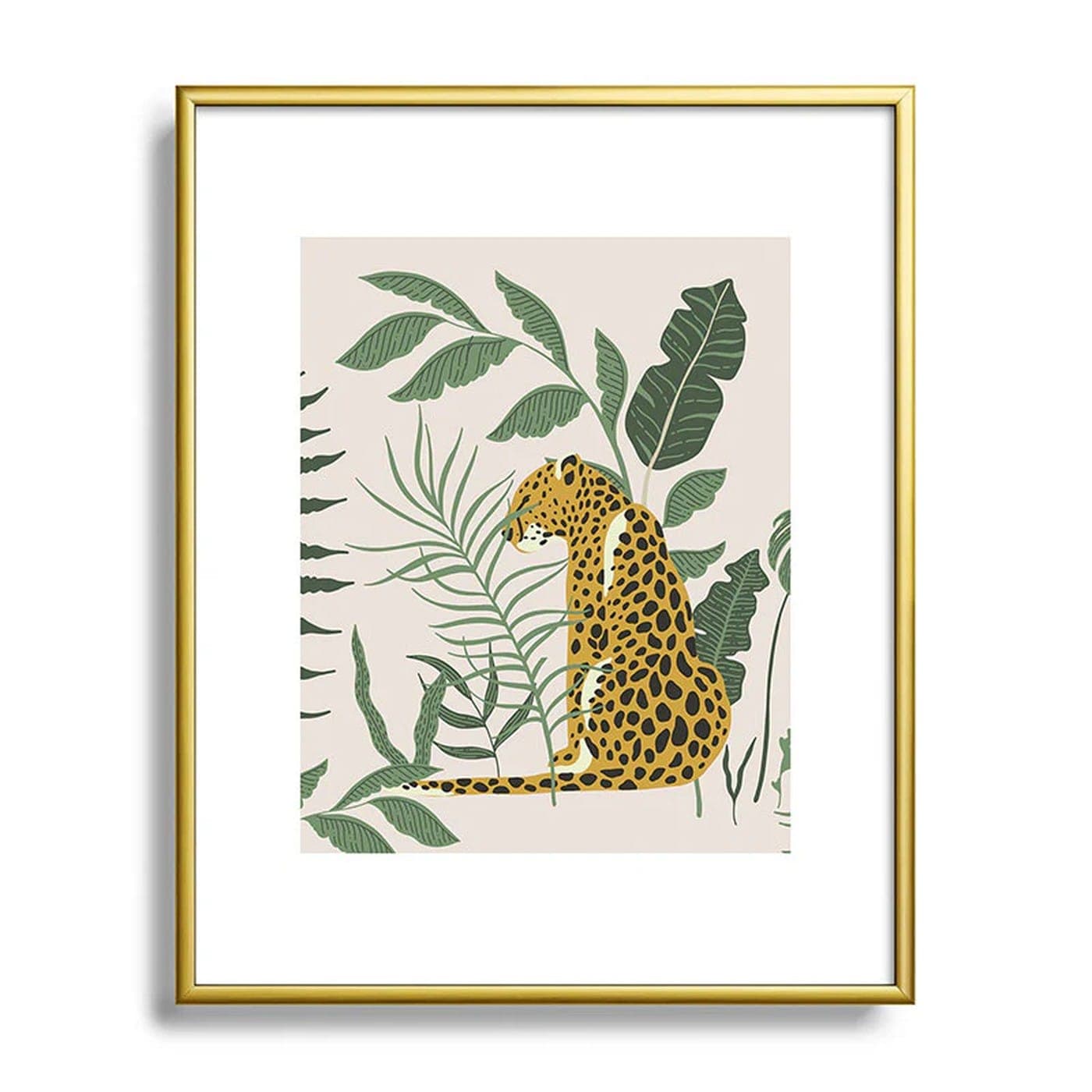 Kahlo Cheetah Framed Art Print by Megan Morris