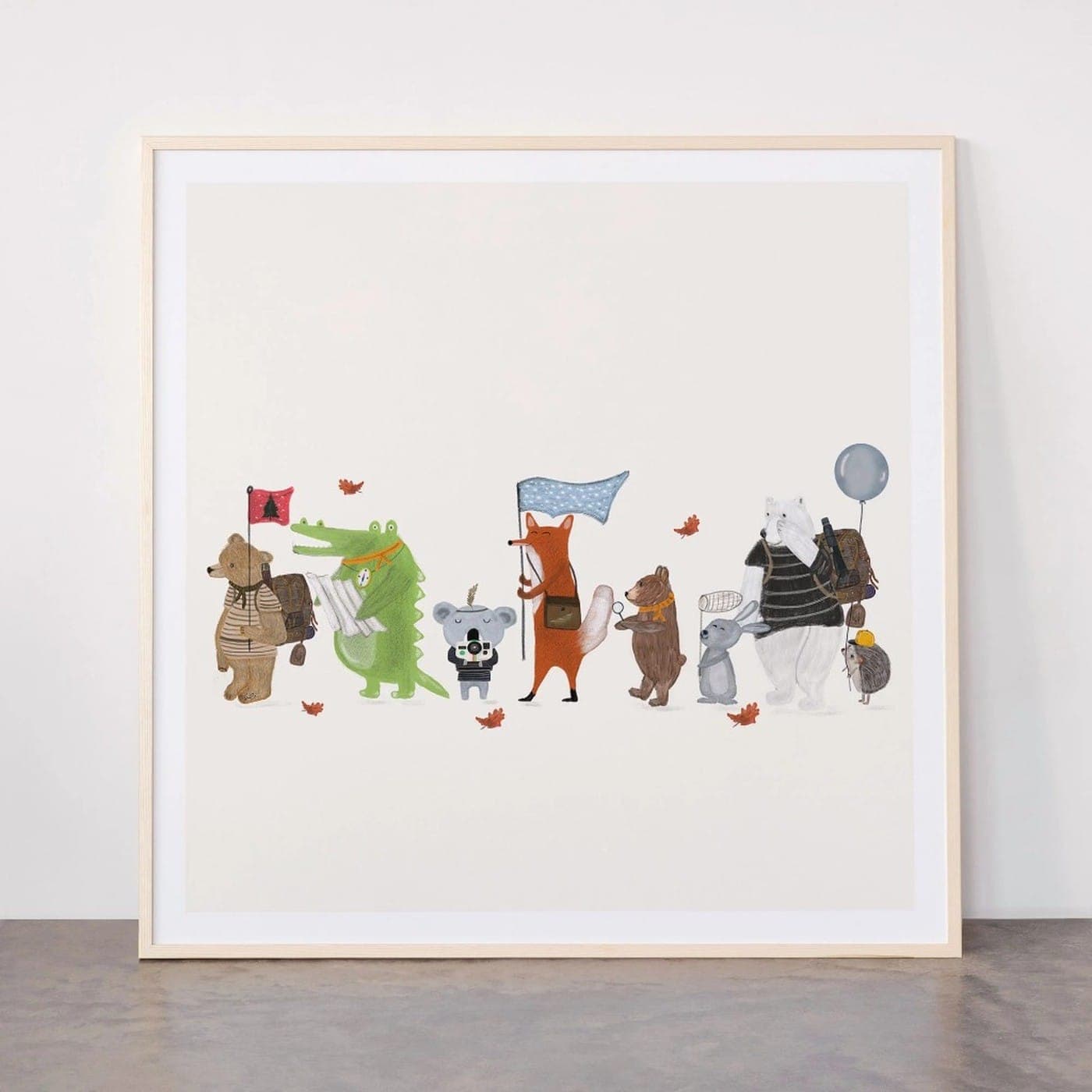 Let's All Go Exploring Framed Art Print by Brian Buckley
