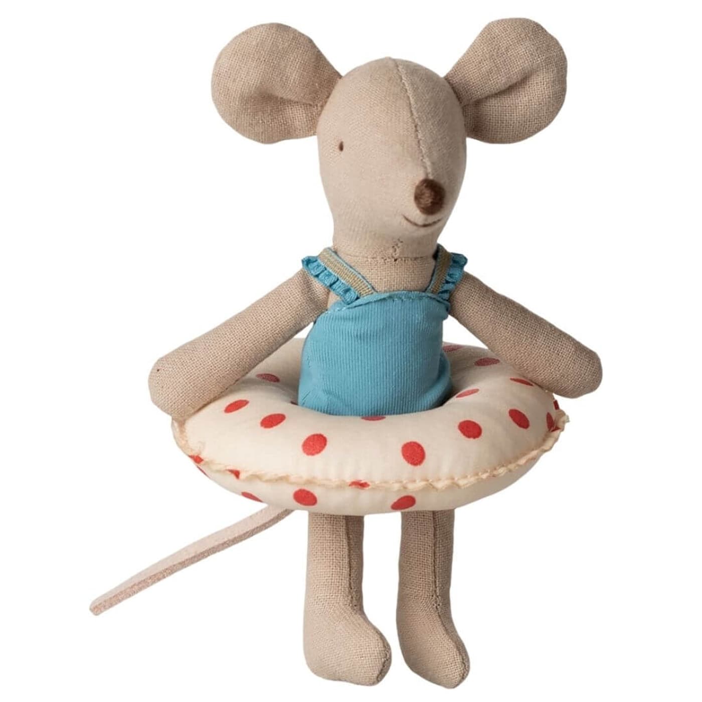 Maileg Little Sister Beach Mouse with innertube