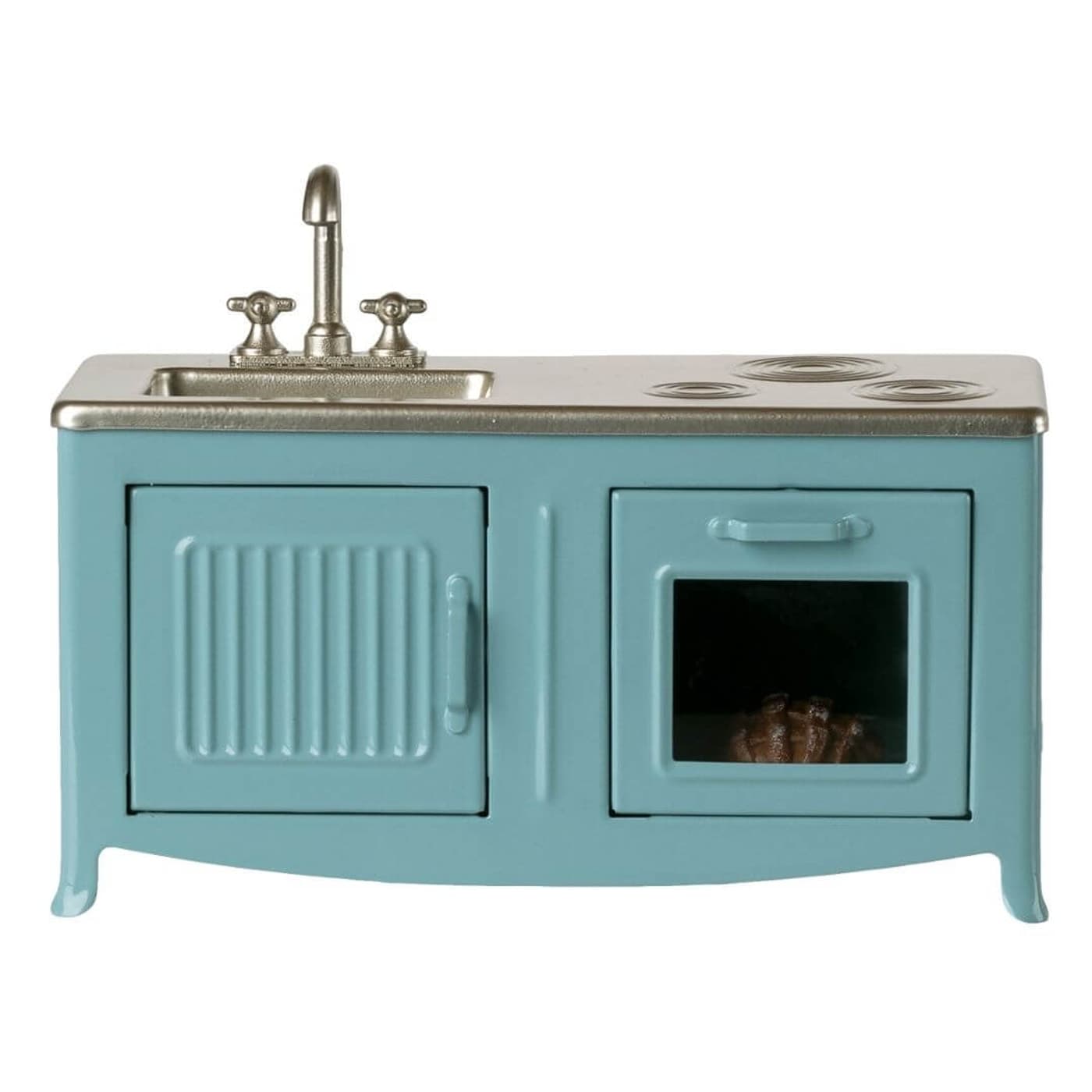 Maileg vintage mouse-sized kitchen in blue