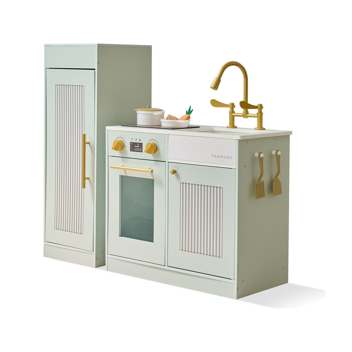 Teamson Kids Chester wooden play kitchen in green