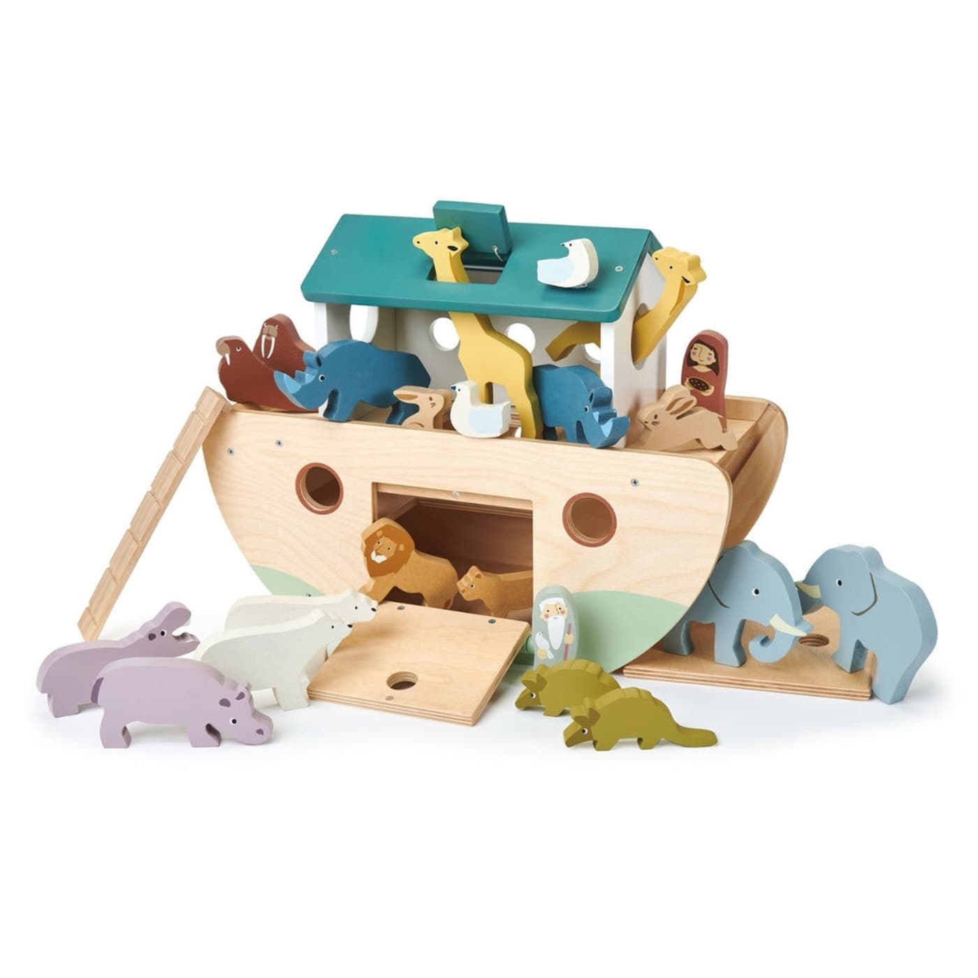 Tender Leaf Toys Wooden Noah's Ark play set