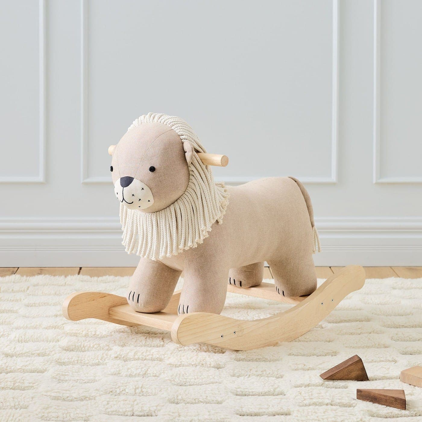 West Elm Kids Plush Lion Rocker