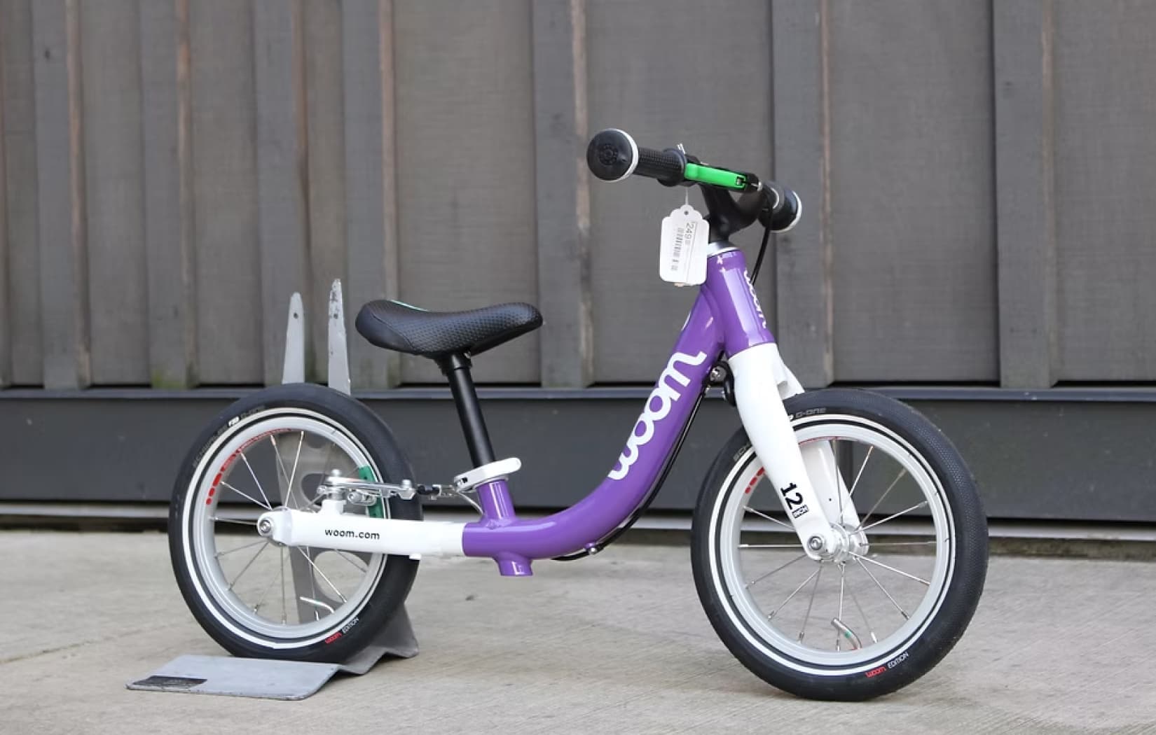 Two balance bikes ready for little riders