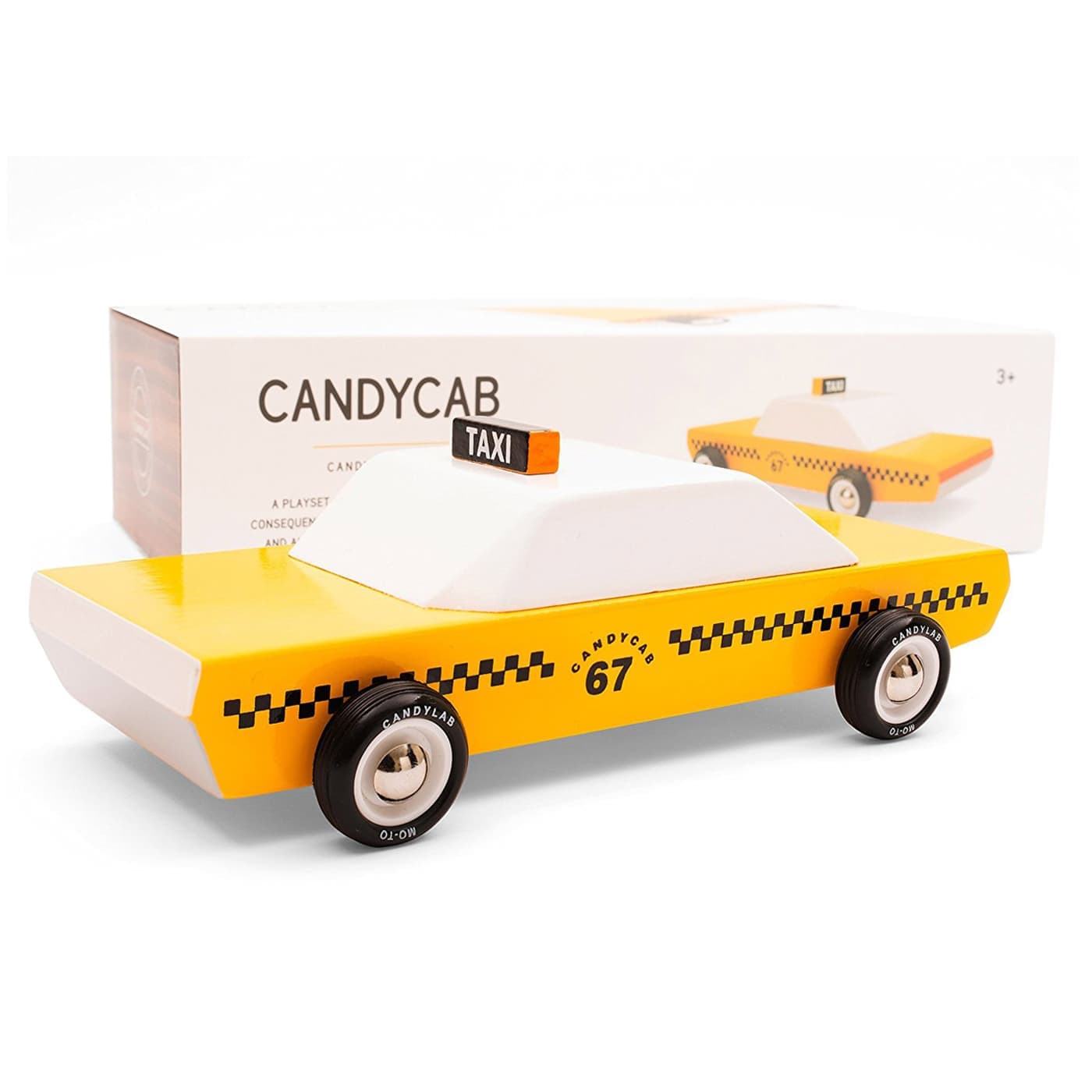 Candycab modern vintage wooden taxi by Candylab Toys