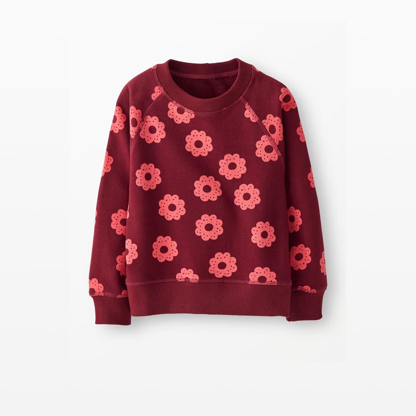 Hanna Andersson rainbow heart sweatshirt in pink