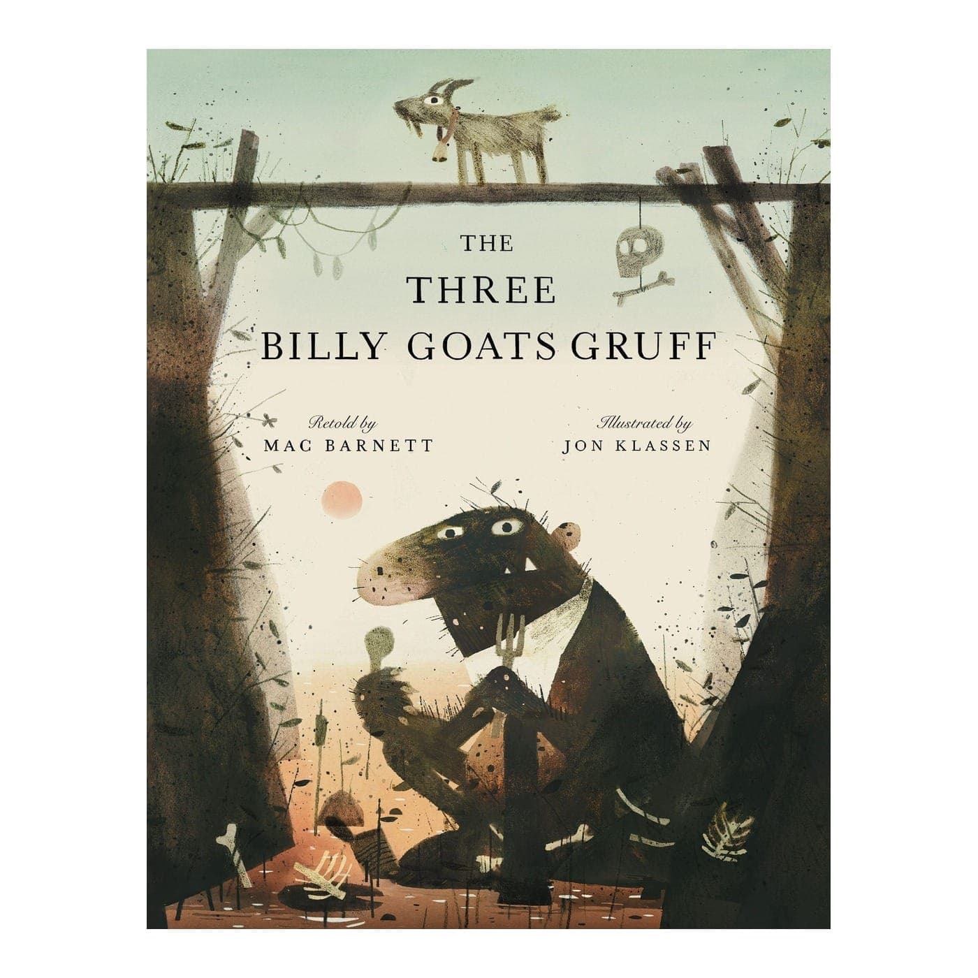 The Three Billy Goats Gruff by Mac Barnett, illustrated by Jon Klassen — book cover